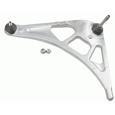 Image of 2229453, 31122229453 Suspension Arm LEMFÖRDER 27014 02 without holder, with accessories rubber mount(s) Front Axle, Left Control Aluminium