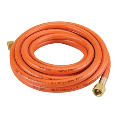 Image of Silverline Gas Hose with Connectors 5m