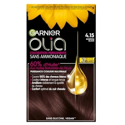 Image of Garnier Olia Ammonia free oil based chestnut hair dye