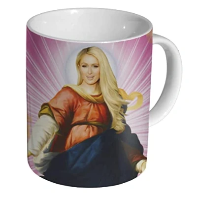 Image of mugmart Paris Hilton Holy Ceramic Coffee Mug / Cup