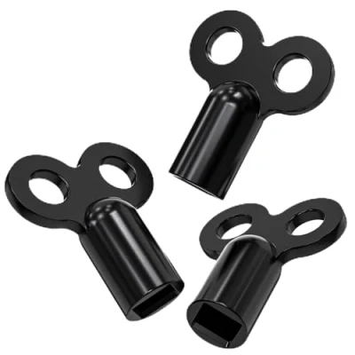 Image of 3X WEIDEBACH® Radiator Key Black, for All radiators Bleeding Key, Robust &amp; Stable, Reduces Noise, Vent