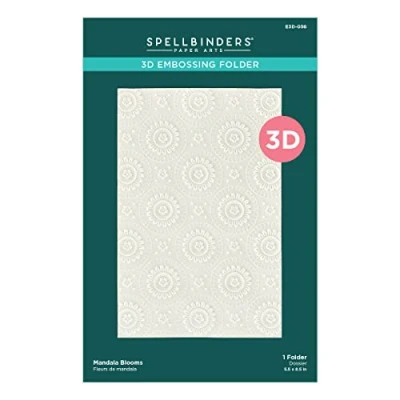 Image of Spellbinders 3D Embossing Folder 5.5&quot;X8.5&quot; Mandala Blooms