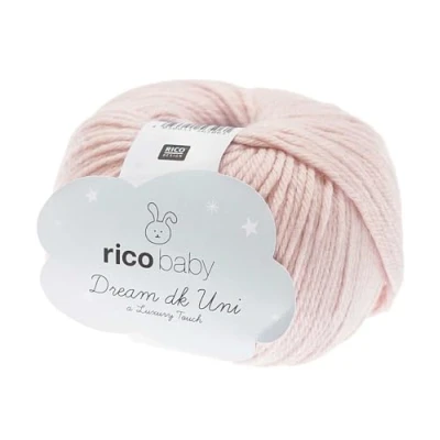 Image of Rico Baby Dream Uni Colour 002, Soft Wool for Knitting &amp; Crocheting