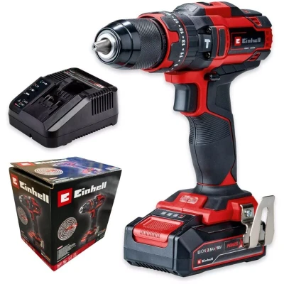 Image of Einhell Power X Change 44Nm Cordless Impact Drill Driver with Battery and Charger 18V, 3 in 1 Combi Drill, Hammer Screwdriver TE CD 18/44 Li i Powered Set