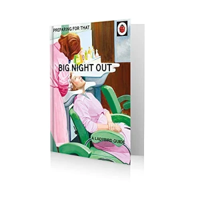 Image of Ladybird Books for Grown Ups&quot;Big Night Out&quot; Birthday Card, Multi, 7 X 5, LA020