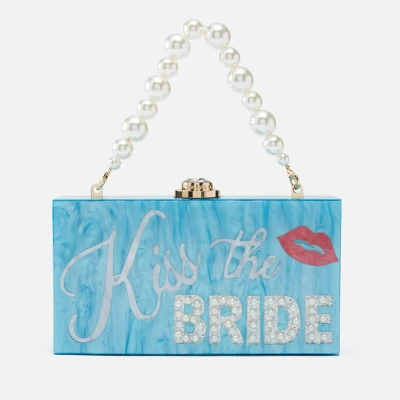 Image of Sophia Webster Cleo Kiss The Bride Acrylic Clutch Bag