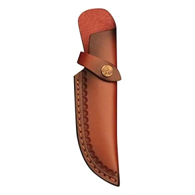 Image of DONGKER Straight Knife Holster, 8&quot; Leather Sheath Belt Loop Case Long Tactical Trapper with for Men Women