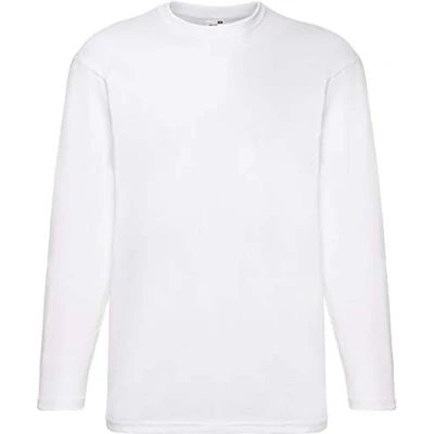 Image of Fruit of the Loom Men&#039;s T Shirt White Medium