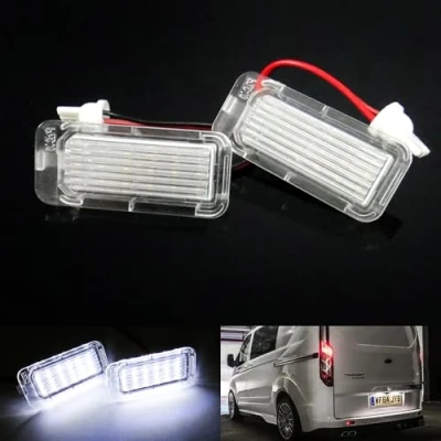 Image of 2x LED Licence Number Plate Light White Canbus For 2011+ Ford Ranger T6 TKE T6.2 RA 2013+ Transit MK8 Custom Connect