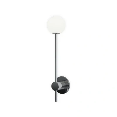 Image of Orb Single Bathroom Wall Lamp Polished Chrome IP44, G9