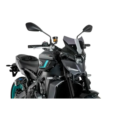 Image of Puig 22077S New Generation Sport Windshield or Yamaha MT 09 2024 and SP Aerodynamic Design Sporty Style, Graphics