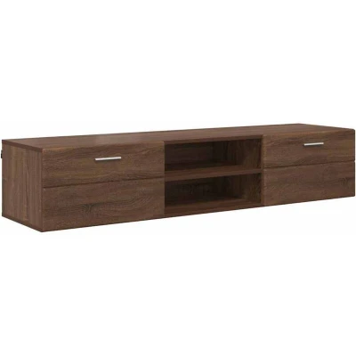 Image of vidaXL TV Cabinet Brown oak 150 x 39 30 cm Engineered wood