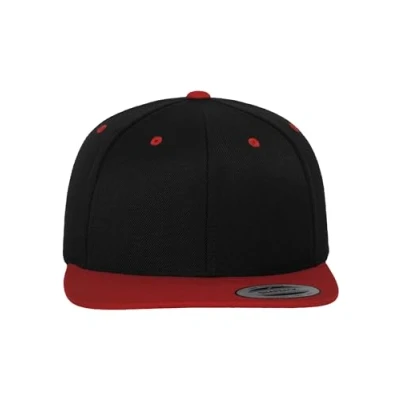 Image of Flexfit Classic Snapback 2TONE Cap, Size: One Size, Black/red
