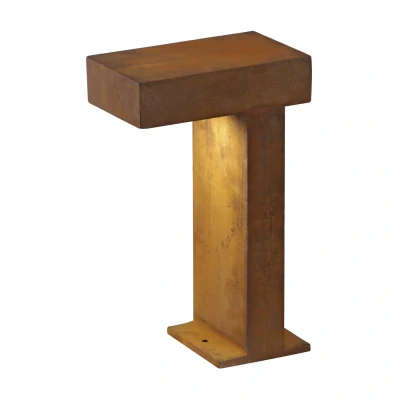 Image of SLV Rusty Pathlight rust brown pillar light