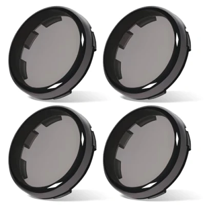 Image of Benlari Smoke 2&quot; Turn Signal Lens Bullet Light Lenses Covers Compatible for Harley Touring Softail Dyna Sportster Street Glide Road King 1997 2022