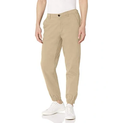 Image of Amazon Essentials Men&#039;s Straight Fit Chino Jogger Trousers, Khaki Brown, XXL