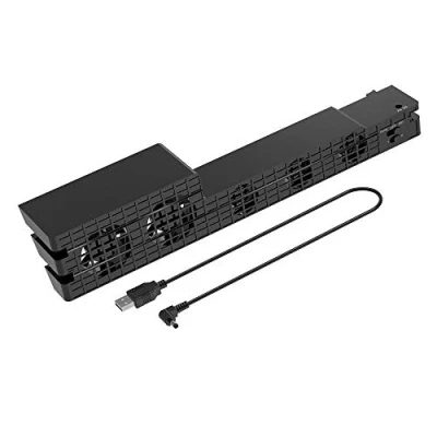 Image of OSTENT 5 Fan Super Turbo Temperature Control Cooling Cooler Heat Exhauster for Sony PS4 Pro Console Color Black