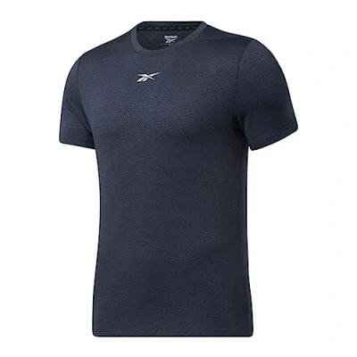 Image of Reebok Men&#039;s Workout Ready Melange T Shirt, Vector Navy, M