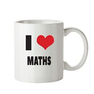 Image of I Love Maths Mug Personalised Adult Office