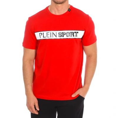 Image of Plein Sport TIPS405 Mens short sleeve t shirt Red material_cotton Size Medium