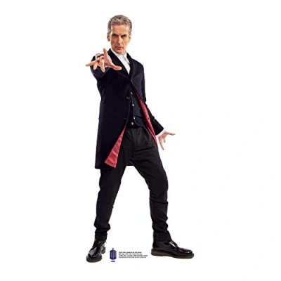 Image of STAR CUTOUTS SC914 Peter Capaldi Doctor Mini Cardboard Cutout Height 95cm, Solid, Multicolour, Regular