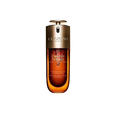 Image of Clarins NEW Double Serum Anti Aging Face Visibly Firms, Smoothes, Boosts Radiance, and Refines Pores 24H Hydration All Skin Types 50ml