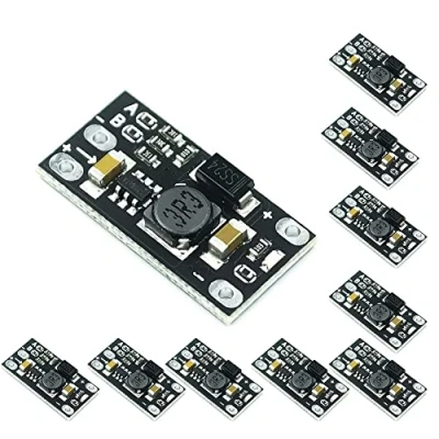 Image of Fasizi 10PCS Multifunctional DIY Mini DC Lithium Battery Boost Module Step Up Board Converter 3.7V to 12V Voltage Regulator Adjust 5V/8V/9V LED Indicator