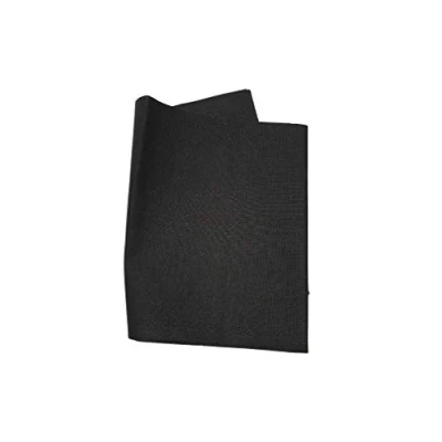 Image of Marbet Cotton Mending Fabric, Iron On, 40 x 15cm, Black, 1 piece