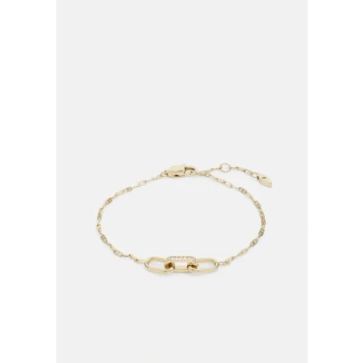 Image of Fossil Women&#039;s Link bracelet Heritage D stainless steel gold tone, JF04525710