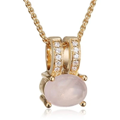 Image of Orphelia &#039;Alena&#039; WoMens 925 Sterling Silver Chain with Pendant Gold ZH 7122/G One Size