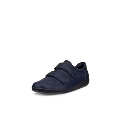 Image of ECCO Women&#039;s Soft 2.0 Low Top Sneakers,Marine,2.5 UK