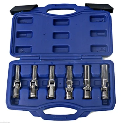 Image of Toolzone 6 Piece 3/8&quot; Drive Glow Plug Socket Set