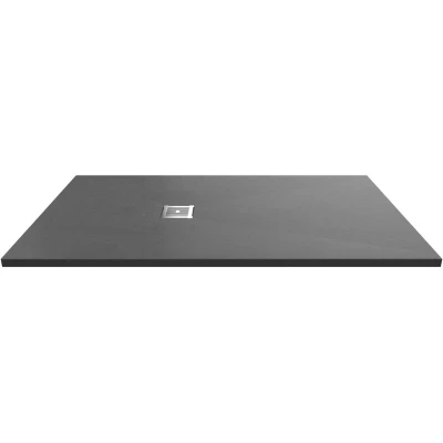 Image of 1600mm x 900mm Premium Slimline Rectangular Shower Tray Slate Grey