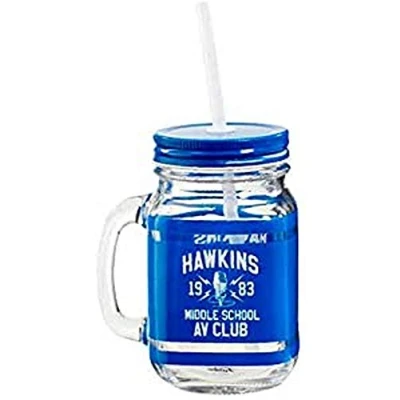 Image of Stranger Things Unisex&#039;s ST05999 Glass Jar, Multi Coloured, One Size