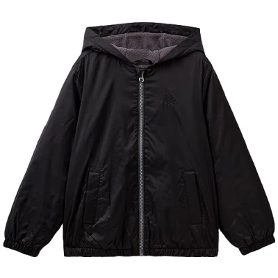 Image of United Colors of Benetton Boy&#039;s Jacket 2bl5qn001, Nero 100, XL