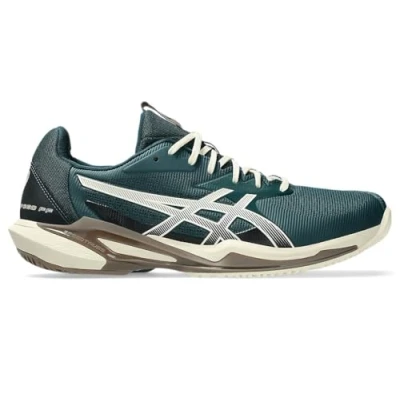 Image of Asics Solution Speed Multicourt tennis shoes, Men&#039;s, Size: 13, Saxon green/birch shoes