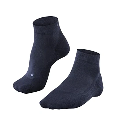 Image of FALKE Men&#039;s GO2 Short M SSO Cotton Anti Blister 1 Pair Golf Socks, Blue (Space 6116), 8 9