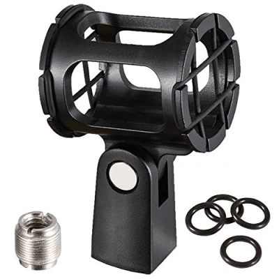 Image of LYRCRO Microphone Shock Mount Holder Clip Mic Anti Vibration for Condenser Shotgun like Rode NTG 1 2 3 4 4+ 5 Sennheiser MKE 600