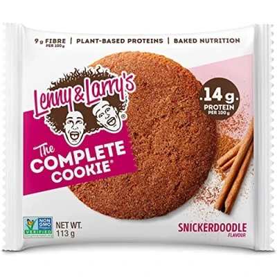 Image of Lenny &amp; Larry&#039;s The Complete Cookie, Snickerdoodle, Plant Based Protein Cookies, Vegan, 12x113g