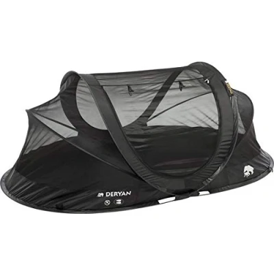 Image of DERYAN BV Mosquito Tent Pop Up Perfect for Traveling Suitable 2 Persons Black