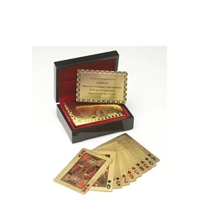 Image of Global Gizmos Gold Plated Playing Cards With Gift Box