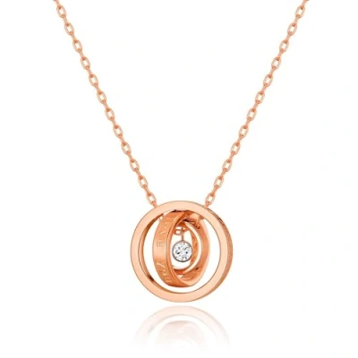 Image of Philip Jones Rose Gold Plated Always My Mother Quote Necklace Created with Zircondia® Crystals
