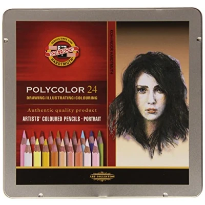 Image of KOH I NOOR Polycolor Portrait Artist&#039;s Coloured Pencils (Set of 24)