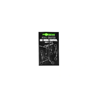 Image of Korda PTFE QC Ring Swivel Size 8 Fishing swivels