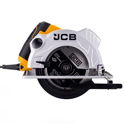 Image of JCB 1500w 184mm Corded Circular Saw, 5,800rpm, 240v, 65mm Max. Cutting Depth, Laser Guide &amp; Dust Extraction Facility, 3 Year Warranty