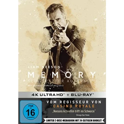 Image of Memory Sein letzter Auftrag LTD. 4K UHD 2 Disc Mediabook mit 24 seitigem Booklet
