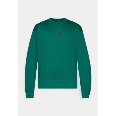 Image of adidas Sportswear Essentials Feelcozy Sweatshirt, Men&#039;s, Size: XS, Collegiate green/black