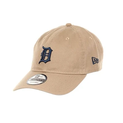 Image of New Era Detroit Tigers MLB Team Khaki 9Twenty Unstructured Strapback Cap One Size