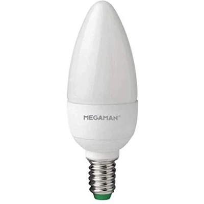 Image of Megaman RichColour R9 Dim Opal Candle Light Bulb, E14, 5.5 Watt, 4000K, Colour Temperature, Cool White