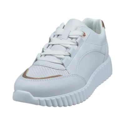 Image of bugatti Trainers, Women&#039;s, Size: 7, White/metallics shoes